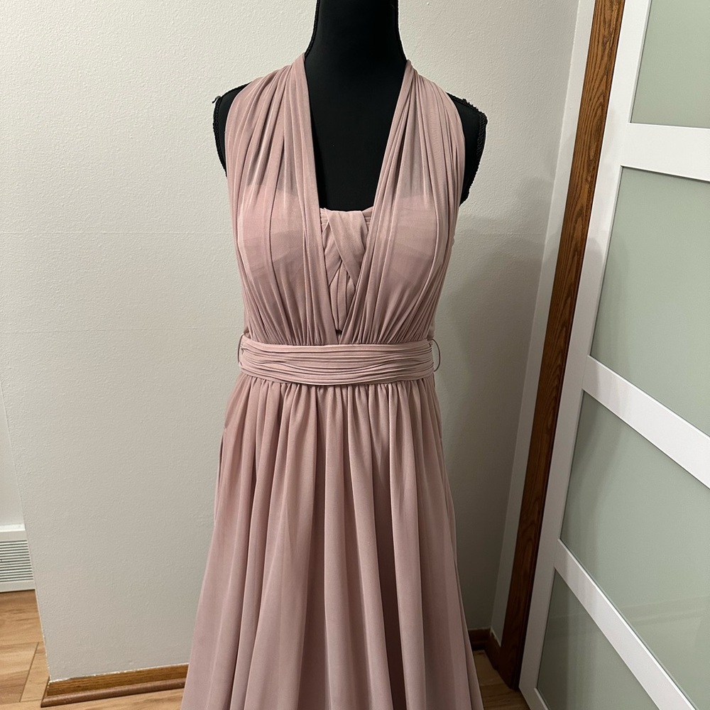 Birdy Grey Mauve multi-way Maxi Dress Bridesmaid - Picture 2 of 11